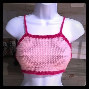 🔴 Crop Top crochet 🌹☀️